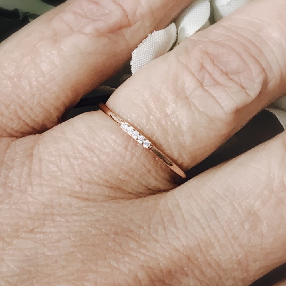 Top Selling Ring! Dainty Stackable Rose Gold Ring - Picture 3 of 8